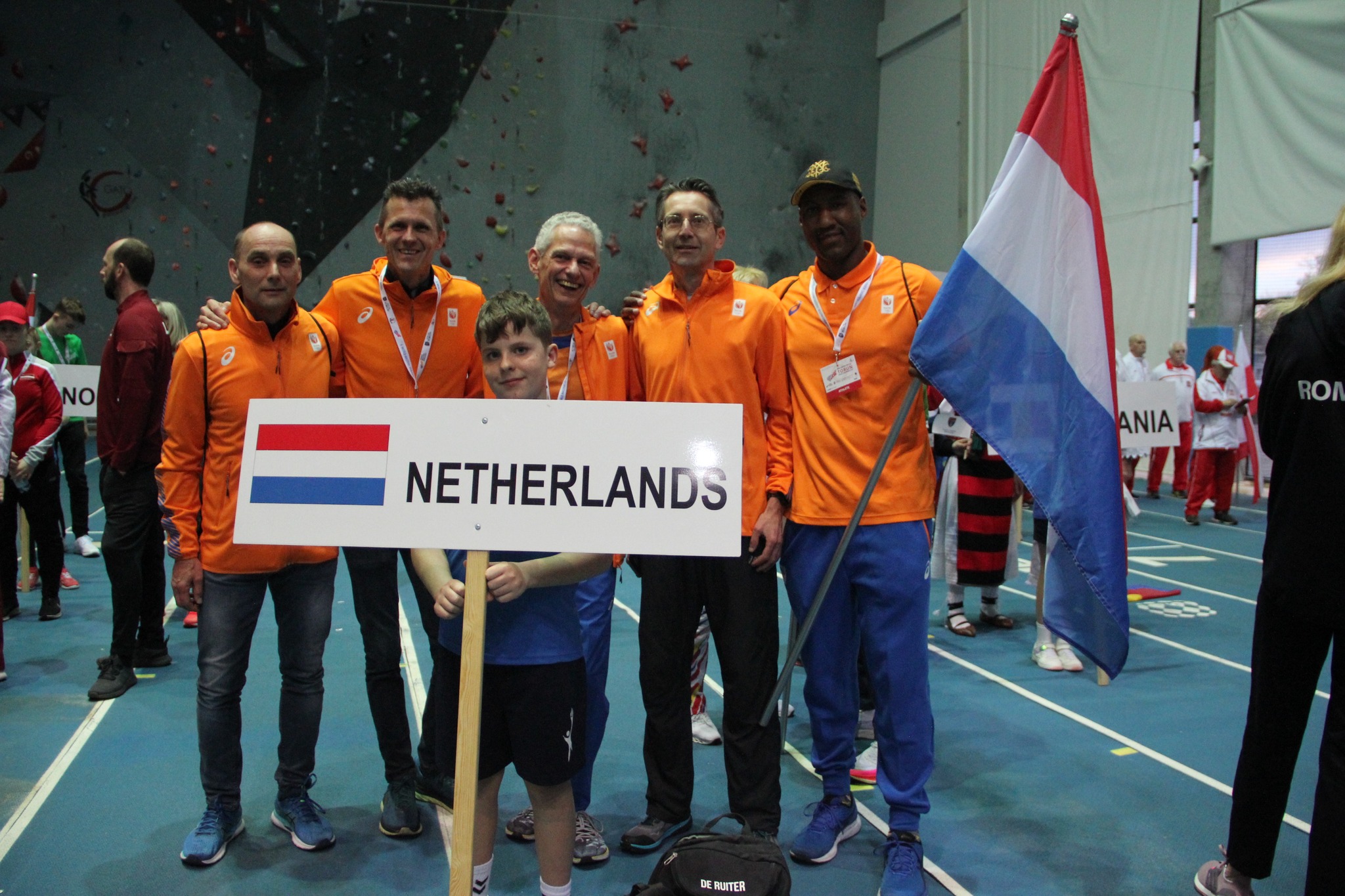 Team Netherlands ready for Opening Ceremony. Photo by Sandy Triolo.