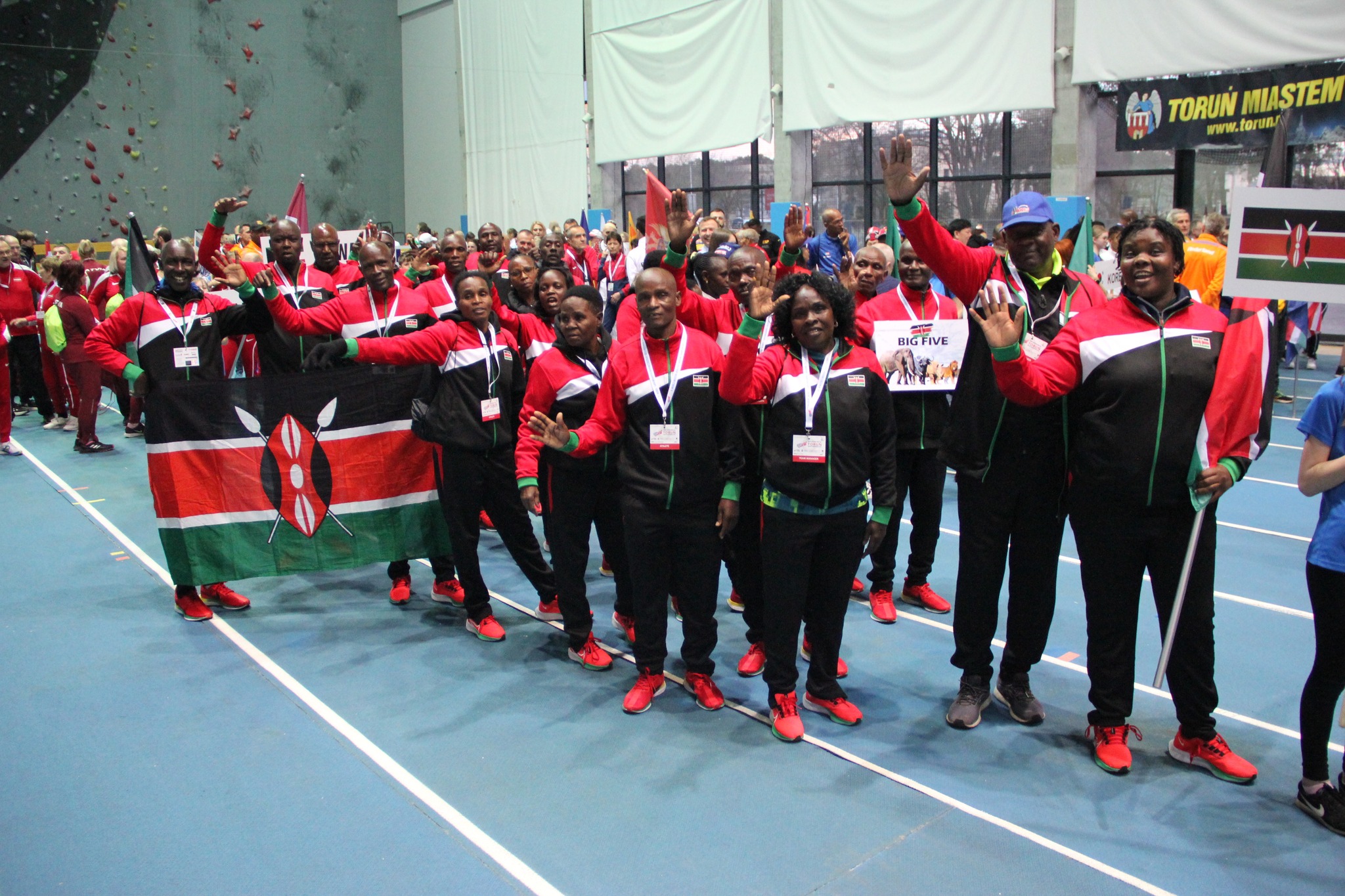 Team Kenya ready for Opening Ceremony. Photo by Sandy Triolo.