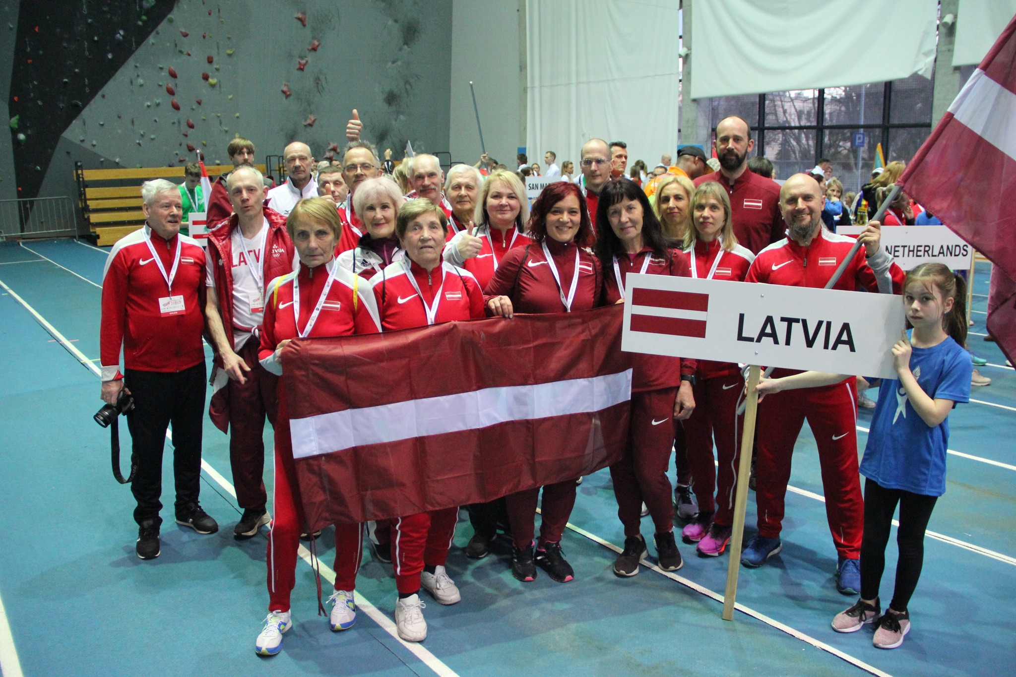 Team Latvia ready for Opening Ceremony. Photo by Sandy Triolo.