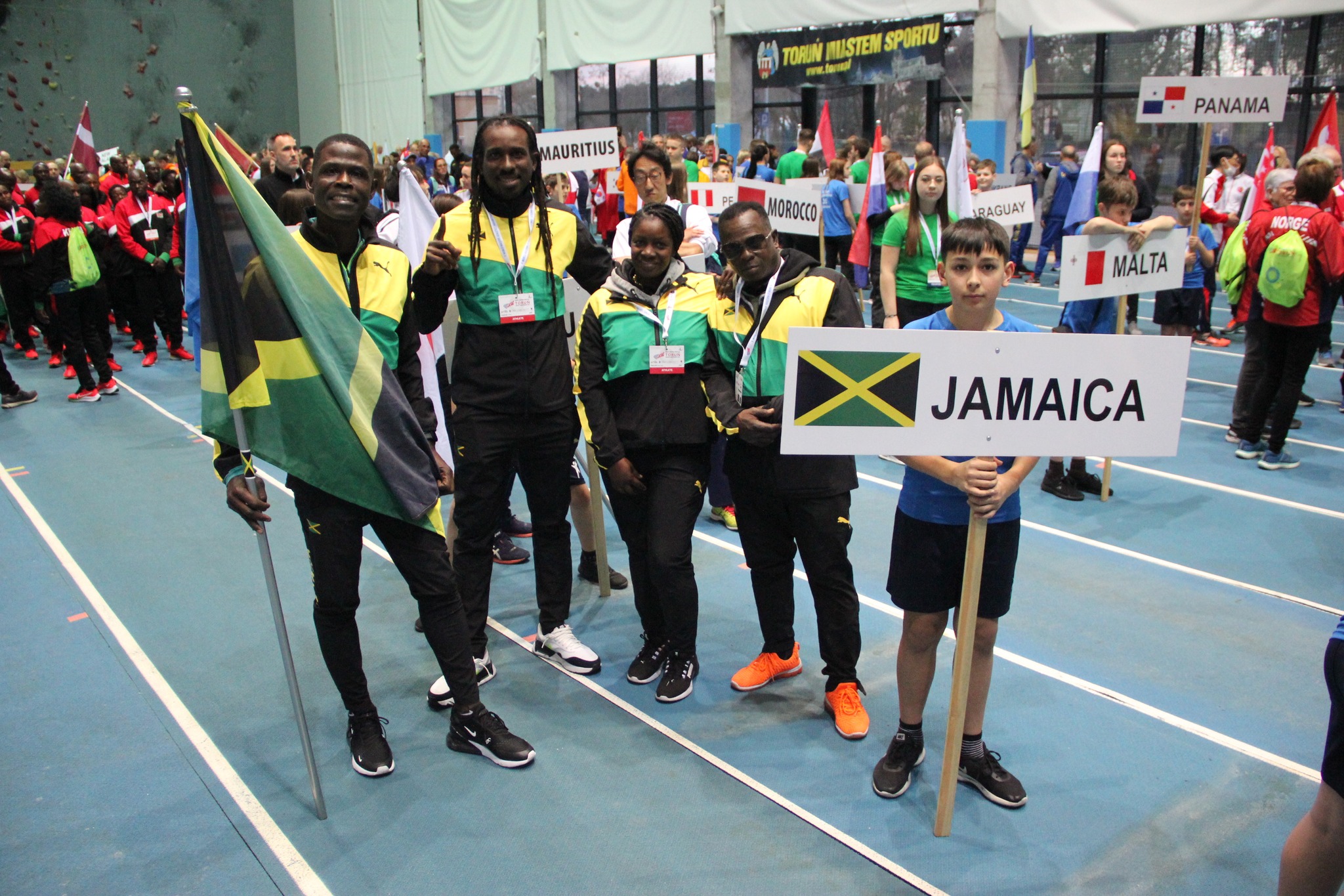 Team Jamaica ready for Opening Ceremony. Photo by Sandy Triolo.