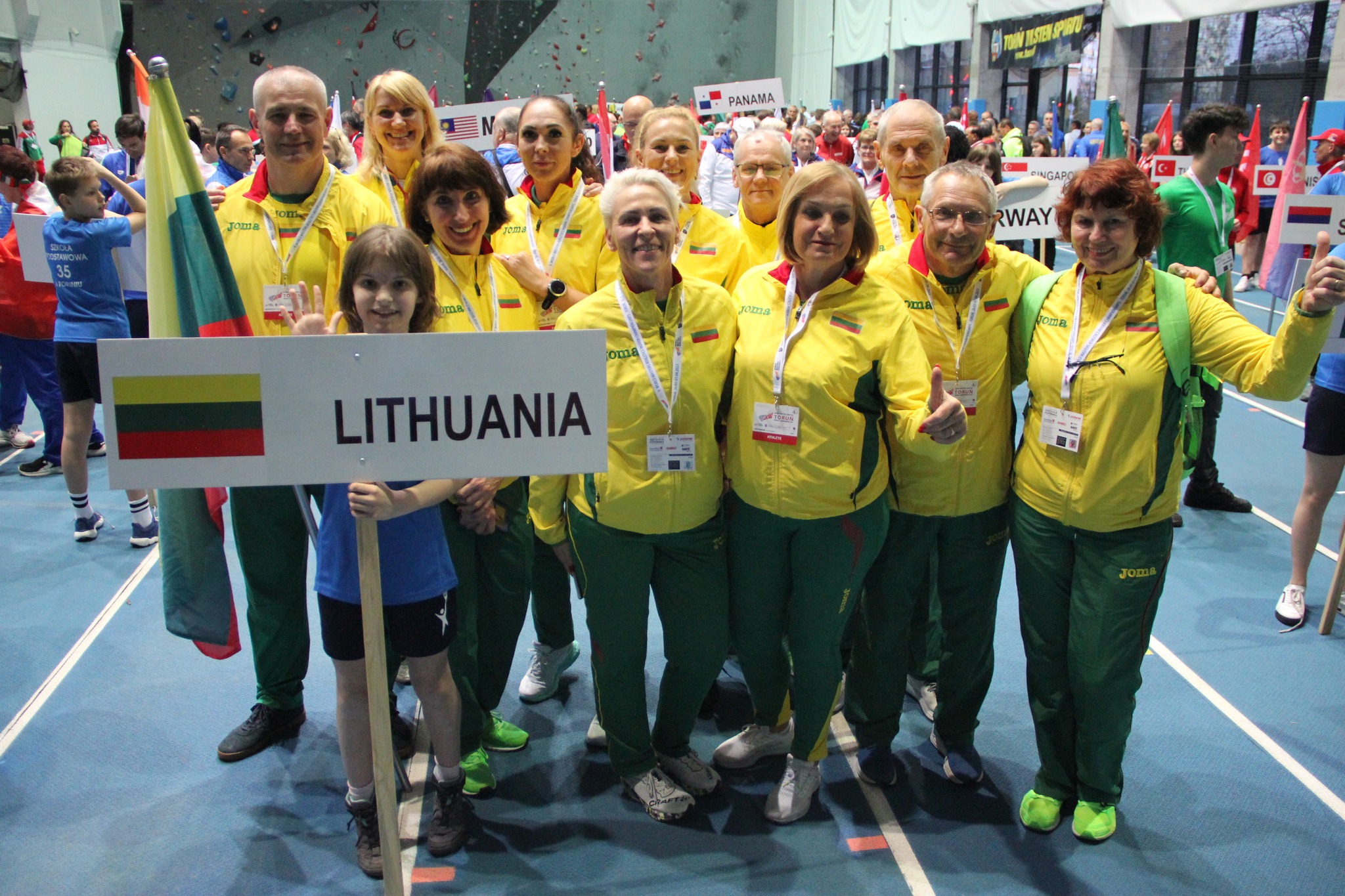 Team Lithuania ready for Opening Ceremony. Photo by Sandy Triolo.