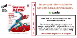 2026 Worlds Outdoor Championships WADA and TUEs