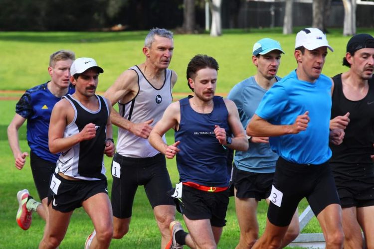 July 2024 John Meagher M60 10km track world record attempt - Photo by Peter Stefanos